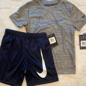 Nike Boys Tee and Shorts Size 6